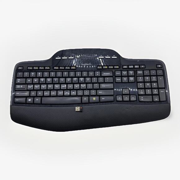 Logitech MK710 Wireless Ergonomic Keyboard W/ Usb Dongle Receiver - Picture 1 of 5